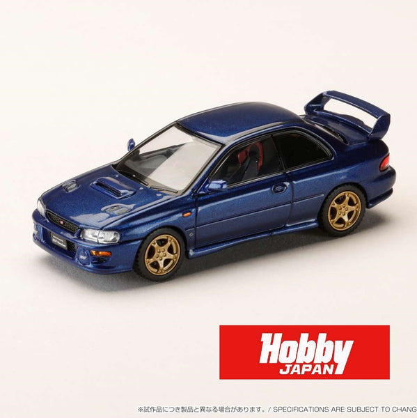 PREORDER HOBBY JAPAN 1/64 SUBARU Impreza PURE SPORTS COUPE WRX type R STi Version ⅤWR Type Front Bumper BLUE HJ641079JDB (Approx. Release Date : Q2 2025 subjects to the manufacturer's final decision)