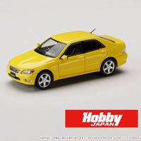 PREORDER HOBBY JAPAN 1/64 Toyota ALTEZZA RS200 (E10) 1998 YELLOW HJ641080AY (Approx. Release Date : Q2 2025 subjects to the manufacturer's final decision)