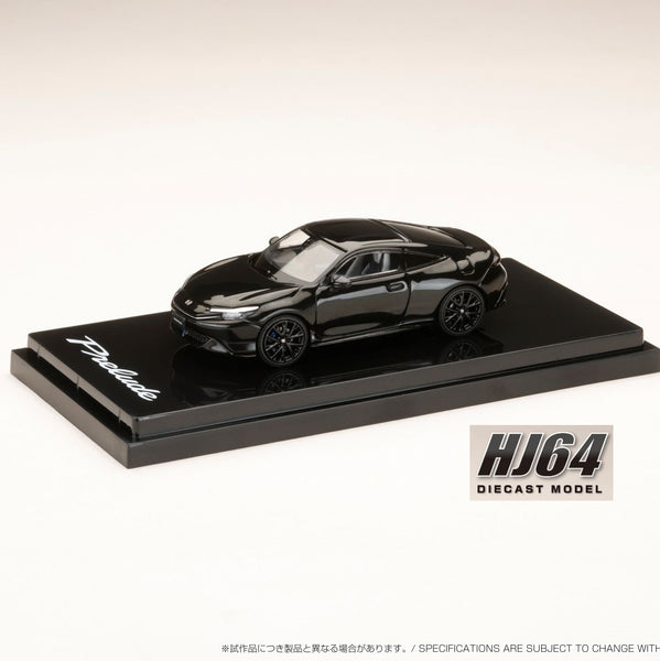PREORDER HOBBY JAPAN 1/64 Honda Prelude 2025 BLACK HJ641085BK (Approx. Release Date : Q4 2025 subjects to the manufacturer's final decision)