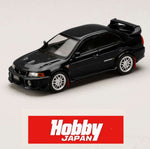 PREORDER HOBBY JAPAN 1/64 MITSUBISHI LANCER GSR EVOLUTION 5 (CP9A) 1998 with Mud flap BLACK HJ642032ABK (Approx. Release Date : Q4 2024 subjects to the manufacturer's final decision)