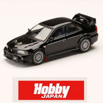 PREORDER HOBBY JAPAN 1/64 MITSUBISHI LANCER GSR EVOLUTION 6 (CP9A) 1999 with Mud flap BLACK HJ642033ABK (Approx. Release Date : Q4 2024 subjects to the manufacturer's final decision)