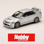 PREORDER HOBBY JAPAN 1/64 MITSUBISHI LANCER GSR EVOLUTION 6 (CP9A) 1999 with Mud flap SILVER HJ642033AS (Approx. Release Date : Q4 2024 subjects to the manufacturer's final decision)