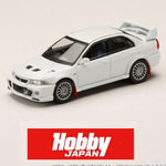 PREORDER HOBBY JAPAN 1/64 MITSUBISHI LANCER GSR EVOLUTION 6 (CP9A) 1999 with Mud flap WHITE HJ642033AW (Approx. Release Date : Q4 2024 subjects to the manufacturer's final decision)