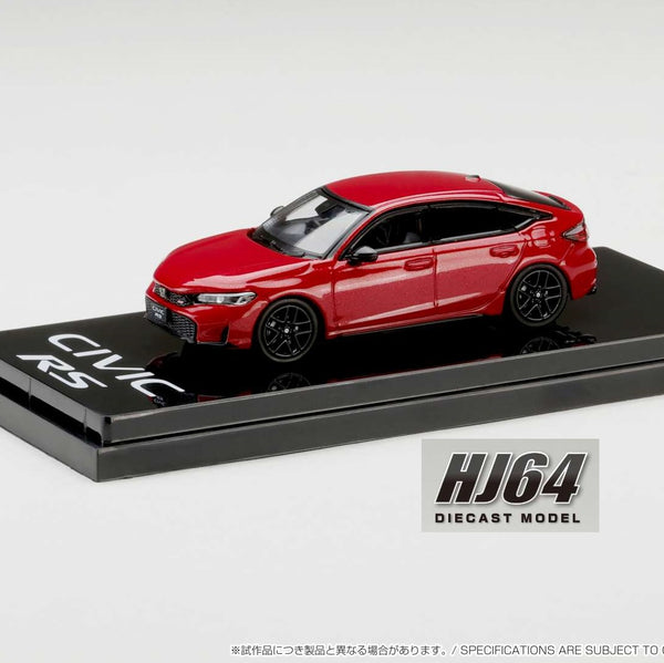 PREORDER HOBBY JAPAN 1/64 Honda CIVIC RS RED METALLIC HJ642046AR (Approx. Release Date : Q1 2025 subjects to the manufacturer's final decision)