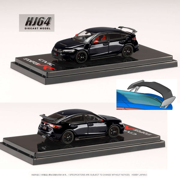 HOBBY JAPAN 1/64 Honda CIVIC TYPE R (FL5) Genuine Options CRYSTAL BLACK PEARL HJ642063BK