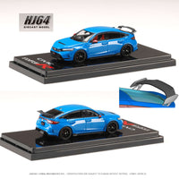 HOBBY JAPAN 1/64 Honda CIVIC TYPE R (FL5) Genuine Options Blue Pearl HJ642063BL