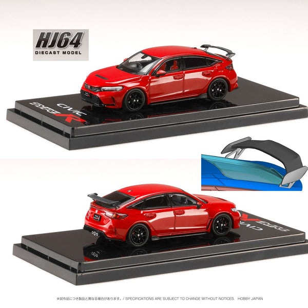 HOBBY JAPAN 1/64 Honda CIVIC TYPE R (FL5) Genuine Options Flame Red HJ642063R