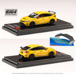 HOBBY JAPAN 1/64 Honda CIVIC TYPE R (FL5) Genuine Options Yellow HJ642063Y