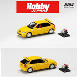 HOBBY JAPAN 1/64 Honda CIVIC TYPE R (E-EK9) 1997 with Engine Yellow HJ643016AY