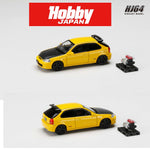 HOBBY JAPAN 1/64 Honda CIVIC TYPE R (E-EK9) 1997 Customized Ver. with Engine Yellow HJ643016BY