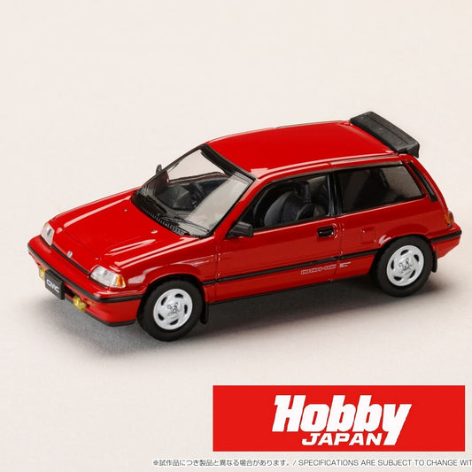 HOBBY JAPAN 1/64 Honda CIVIC (AT) LATE VERSION / Genuine optional Parts RED HJ643029R