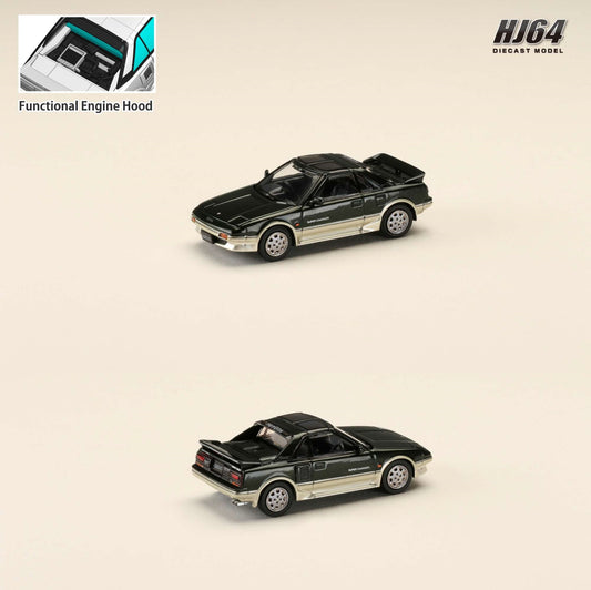 HOBBY JAPAN 1/64 Toyota MR2 1600G-LIMITED SUPER CHARGER 1988 T BAR ROOF - New Sherwood Toning HJ643056AGS