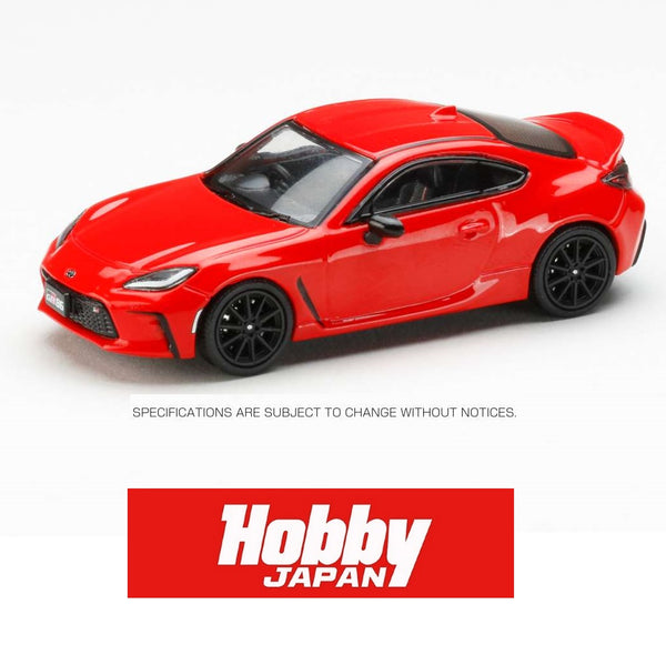 PREORDER HOBBY JAPAN 1/64 Toyota GR86 RZ With Genuine Optional Rear Spoiler SPARK RED HJ644048R (Approx. Release Date : Q4 2023 subjects to the manufacturer's final decision)