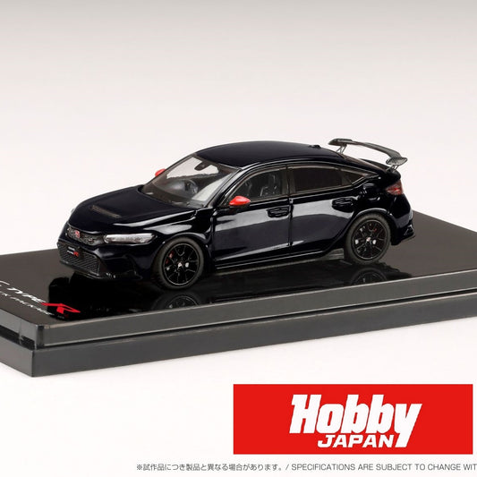 HOBBY JAPAN 1/64 Honda CIVIC TYPE R (FL5) RACING BLACK Package / Genuine Optional Parts BLACK HJ645063BK