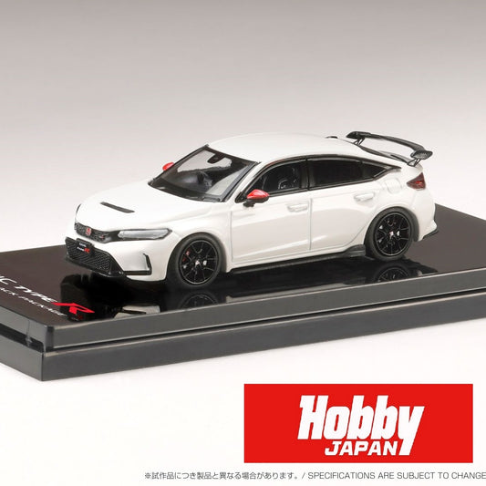 HOBBY JAPAN 1/64 Honda CIVIC TYPE R (FL5) RACING BLACK Package / Genuine Optional Parts WHITE HJ645063W