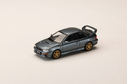 PREORDER HOBBY JAPAN JDM64 1/64 Subaru Impreza WRX type R Sti Version with WR Type Front Bumper - COOL GREY HJDM006-21 (Approx. Release Date : Q2 2026 subjects to the manufacturer's final decision)