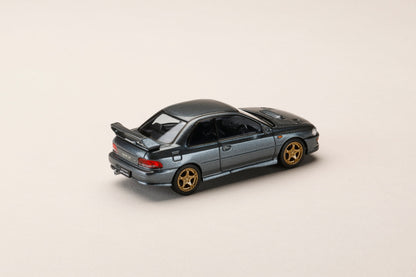 PREORDER HOBBY JAPAN JDM64 1/64 Subaru Impreza WRX type R Sti Version with WR Type Front Bumper - COOL GREY HJDM006-21 (Approx. Release Date : Q2 2026 subjects to the manufacturer's final decision)