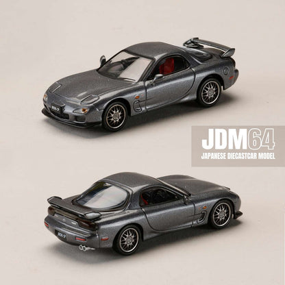 HOBBY JAPAN JDM64 1/64 Mazda RX-7 (FD3S) SPIRIT R Type A TITANIUM GRAY METALLIC HJDM007A-12