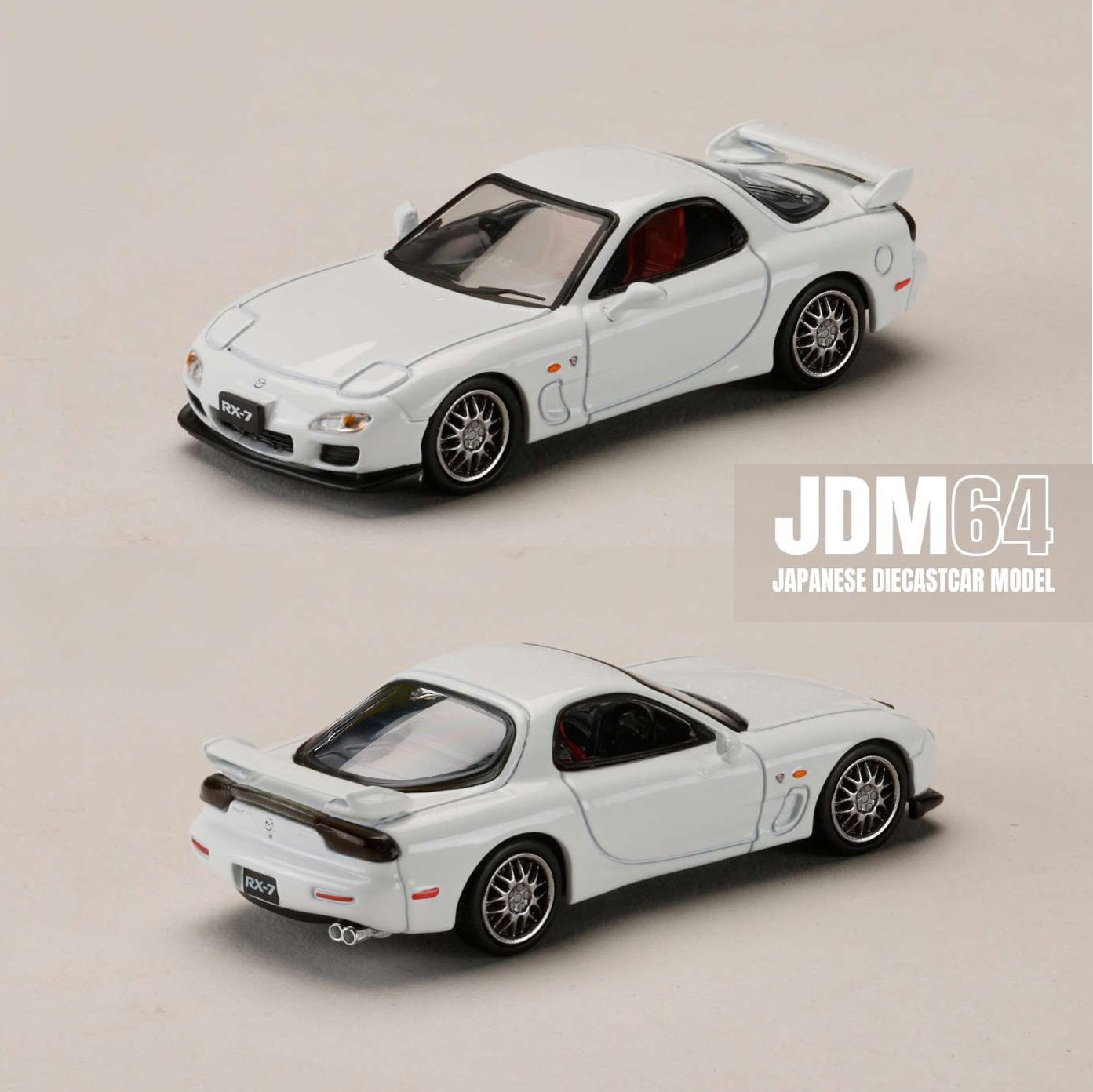 HOBBY JAPAN JDM64 1/64 Mazda RX-7 (FD3S) SPIRIT R Type A PURE WHITE HJDM007A-13