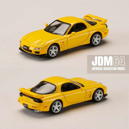 HOBBY JAPAN JDM64 1/64 MAZDA RX-7 (FD3S) Type R Bathurst R SUNBURST YELLOW HJDM007A-14