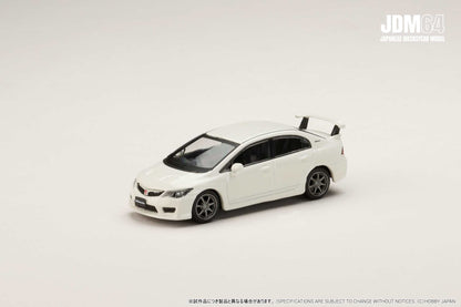 PREORDER HOBBY JAPAN JDM64 1/64 MUGEN CIVIC TYPE R (FD2) Championship White HJDM010-16 (Approx. Release Date : Q2 2026 subjects to the manufacturer's final decision)