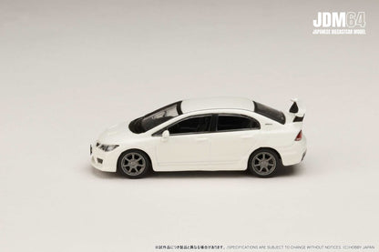 PREORDER HOBBY JAPAN JDM64 1/64 MUGEN CIVIC TYPE R (FD2) Championship White HJDM010-16 (Approx. Release Date : Q2 2026 subjects to the manufacturer's final decision)