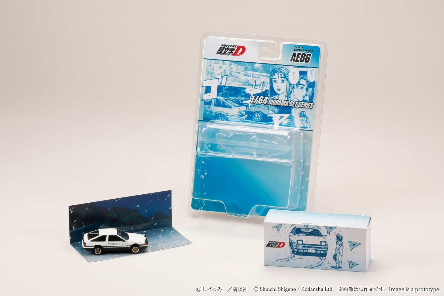 PREORDER HOBBY JAPAN JDM64 1/64 Toyota SPRINTER TRUENO (AE86)/ INITIAL D  (Takumi Fujiwara  AND Natsuki Mogi) HJDMD001F (Approx. Release Date : Q2 2026 subjects to the manufacturer's final decision)
