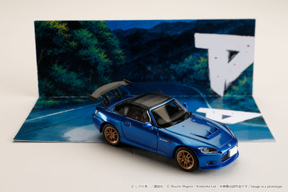 PREORDER HOBBY JAPAN JDM64 1/64 Honda S2000 Initial D Toshiya Joshima VS Takumi Fujiwara (Includes 2 random cards) HJDMD012(Approx. Release Date : Q3 2026 subjects to the manufacturer's final decision)