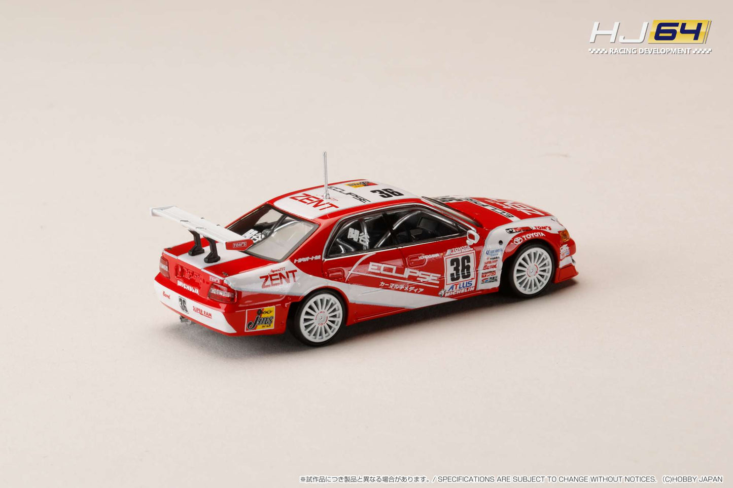 HOBBY JAPAN x IG 1/64 ZENT ECLIPSE Chaser (#36) 1997 JTCC HJR641072B