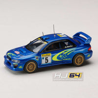 PREORDER HOBBY JAPAN 1/64 SUBARU IMPREZA WRC 1999 #5 (MONTE CARLO) HJR645041A (Approx. Release Date : Q3 2025 subjects to the manufacturer's final decision)