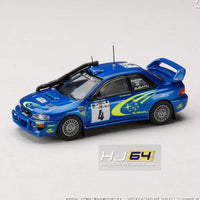 PREORDER HOBBY JAPAN 1/64 SUBARU IMPREZA WRC 2000 #4 (SAFARI) HJR646041F (Approx. Release Date : Q3 2025 subjects to the manufacturer's final decision)