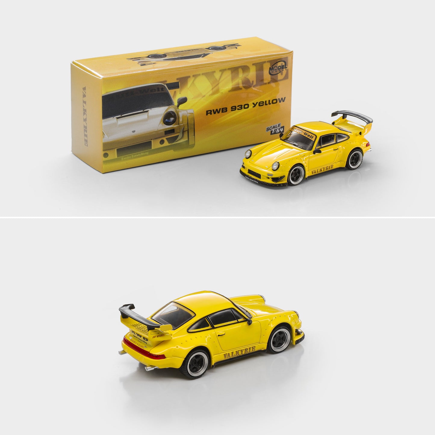 PREORDER MODELMODEL 1/64 RWB 930 Valkyrie Yellow (Paper Box) MM64-RWB930-005 (Approx. Release Date: Q3 2026 and subject to the manufacturer's final decision)