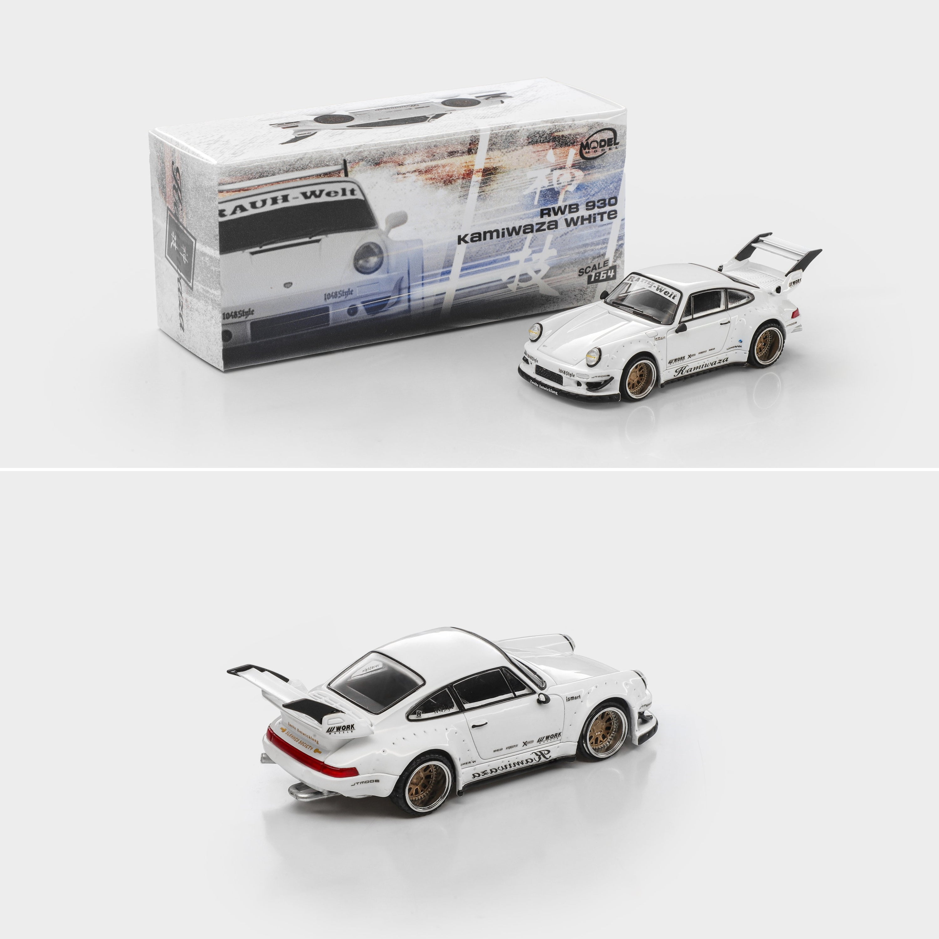 PREORDER MODELMODEL 1/64 RWB 930 Kamiwaza White (Blister pack