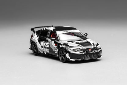 Motorhelix 1/64 Honda Civic TYPE R (FL5) HKS Matte Black