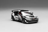 PREORDER Motorhelix 1/64 Honda Civic TYPE R (FL5) HKS Matte Black (Approx. Release Date: Q1 2026 and subject to the manufacturer's final decision)