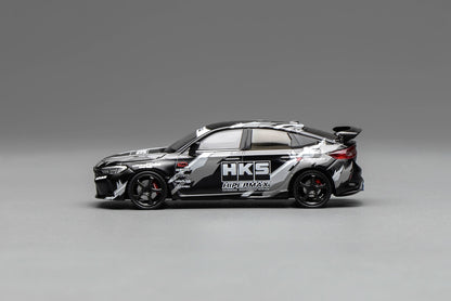 Motorhelix 1/64 Honda Civic TYPE R (FL5) HKS Matte Black