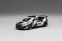 PREORDER Motorhelix 1/64 Honda Civic TYPE R (FL5) HKS Matte Black (Approx. Release Date: Q1 2026 and subject to the manufacturer's final decision)