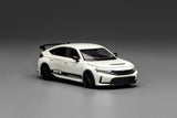 PREORDER Motorhelix 1/64 Honda Civic TYPE R (FL5) HKS Championship White (Approx. Release Date: Q1 2026 and subject to the manufacturer's final decision)