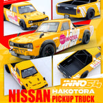 PREORDER INNO64 1/64 NISSAN HAKOTORA PICK UP TRUCK "MOTUL" Livery IN64-HKT-MOTUL (Approx. Release Date : APRIL 2024 subject to the manufacturer's final decision)