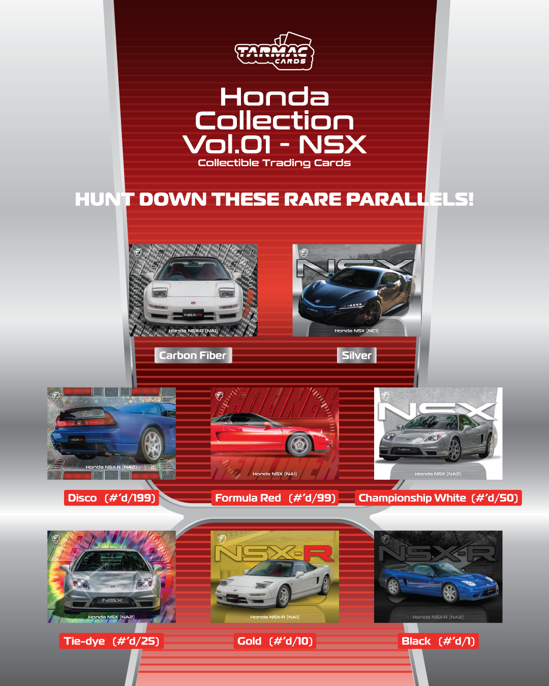 TARMAC WORKS Tarmac Cards Honda Collection Vol.01 - NSX TC-HONC-01 (Box)