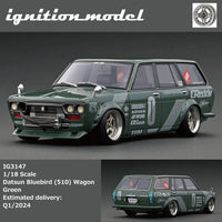 PREORDER Ignition Model 1/18 Datsun Bluebird (510) Wagon Green IG3147 (Approx. Release Date : Q1 2024 subject to manufacturer's final decision)