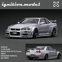 PREORDER Ignition Model 1/18 Nismo R34 GT-R Z-tune Silver IG3224 (Approx. Release Date : Q4 2024 subject to manufacturer's final decision)