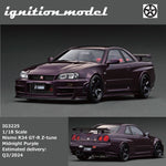 PREORDER Ignition Model 1/18 Nismo R34 GT-R Z-tune Midnight Purple IG3225 (Approx. Release Date : Q4 2024 subject to manufacturer's final decision)