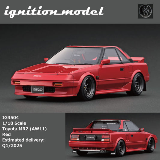 Ignition Model 1/18 Toyota MR2 (AW11) Red  IG3504