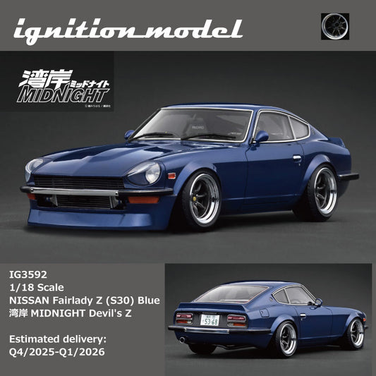 Ignition Model 1/18 NISSAN Fairlady Z (S30) Blue 湾岸MIDNIGHT Devil's Z  IG3592