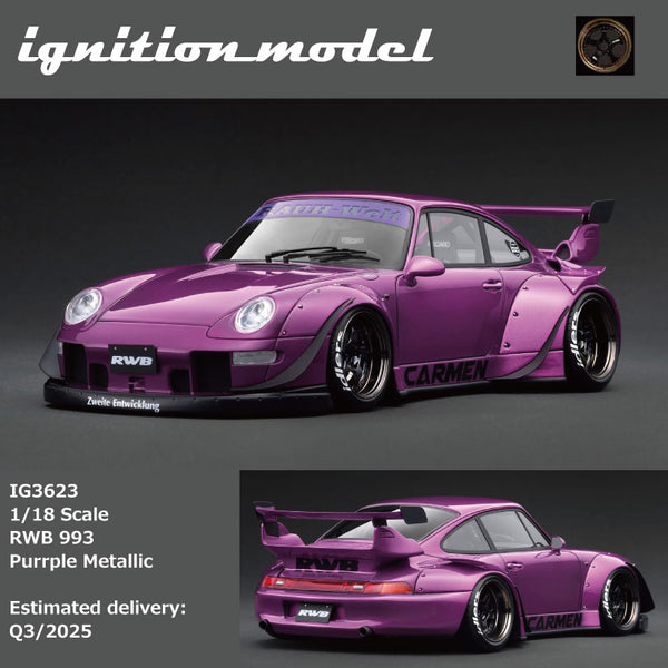 Ignition Model 1/18 RWB 993 Purple Metallic IG3623