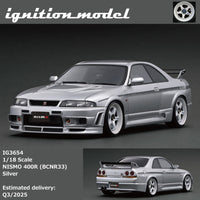 PREORDER Ignition Model 1/18 NISMO 400R (BCNR33) Silver IG3654 (Approx. Release Date : Q3 2025 subject to manufacturer's final decision)