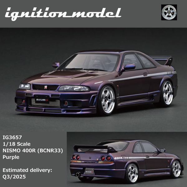 Ignition Model 1/18 NISMO 400R (BCNR33) Purple Metallic IG3657