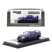 PREORDER Ignition Model x TARMAC 1/64 Nismo R34 GT-R Z-tune Purple