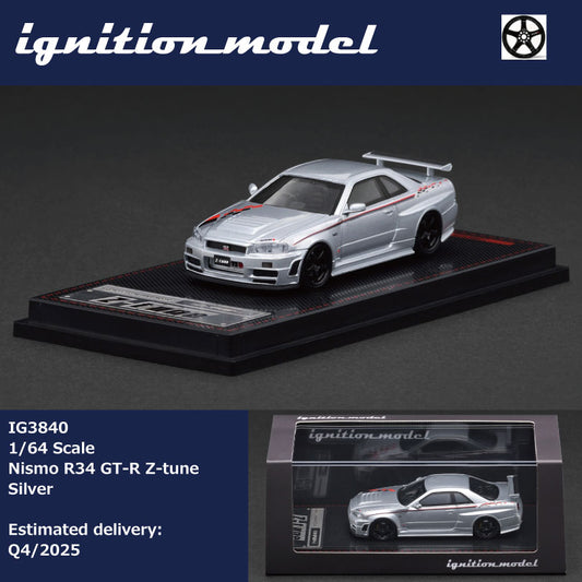 Ignition Model 1/64 Nismo R34 GT-R Z-tune Silver IG3840